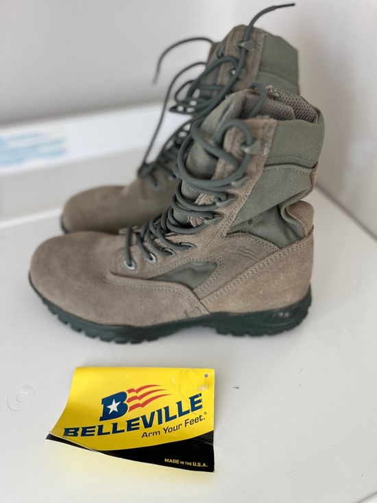 Belleville 612 ST Combat Boots Mens 7.5 R Sage Green New Steel Toe Tactical USA main image 4